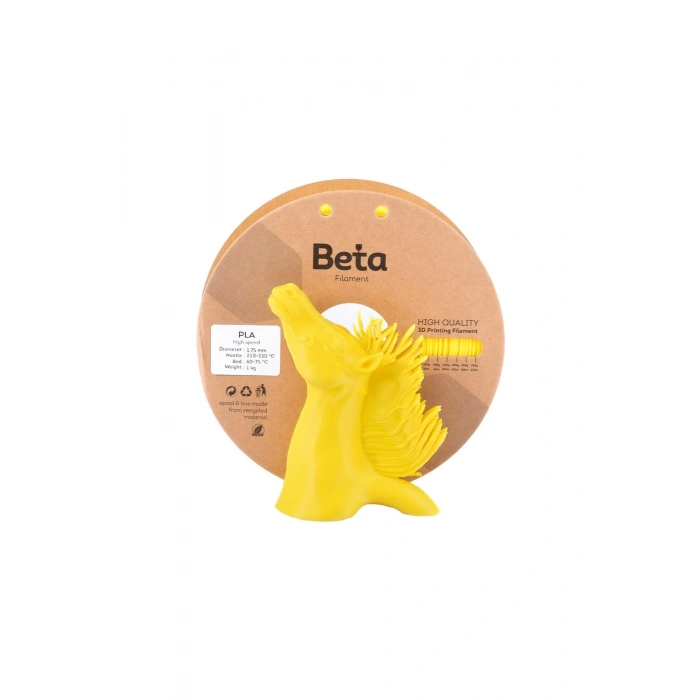 Beta PLA High-Speed Filament Cyber Yellow