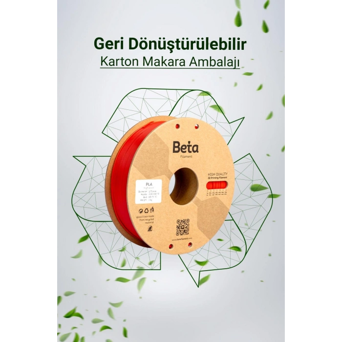 Beta PLA+ Kiss Red Filament 1.75mm 1 Kg
