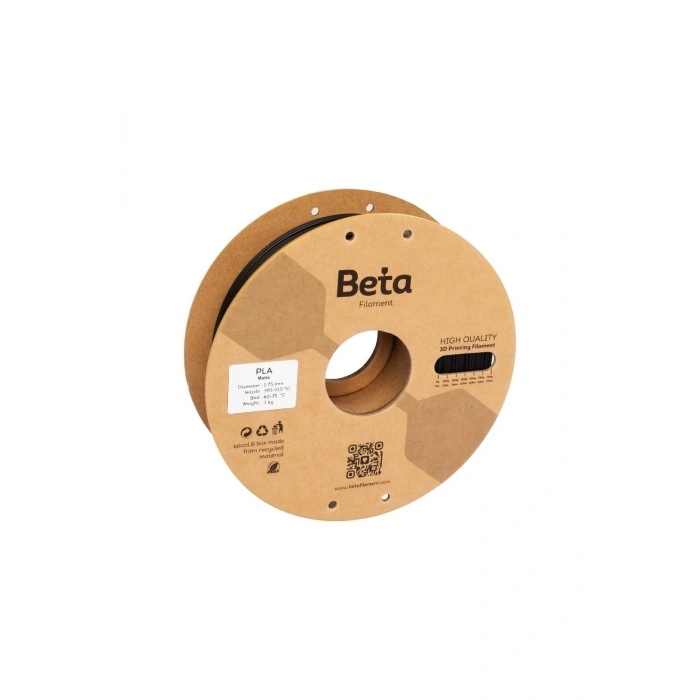 Beta PLA Matte Filament Black 1.75mm 1 Kg
