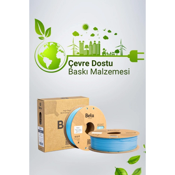 Beta PLA+ Sky Blue Filament 1.75mm 1 Kg