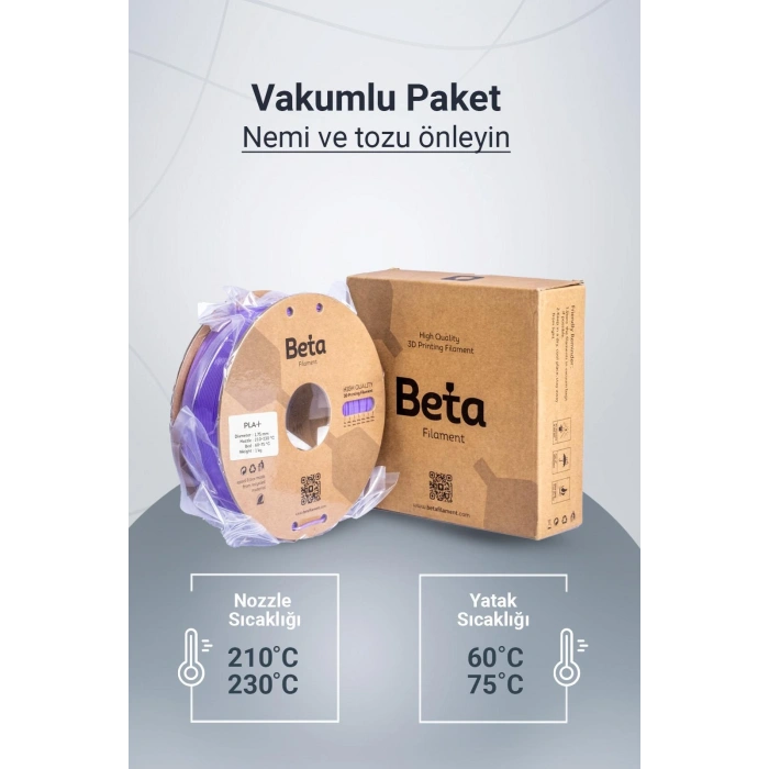 Beta PLA+ Violet Purple Filament 1.75mm 1 Kg