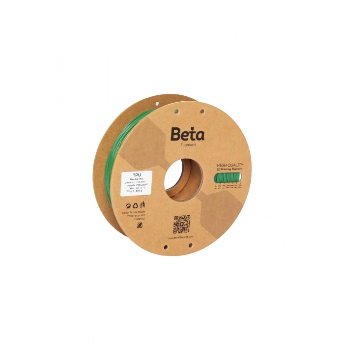 Beta TPU 95A Bamboo Green Filament 1.75mm 800 Gr.