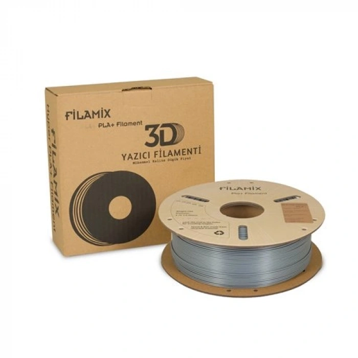 Filamix PLA+ Gümüş Filament 1.75mm 1 Kg