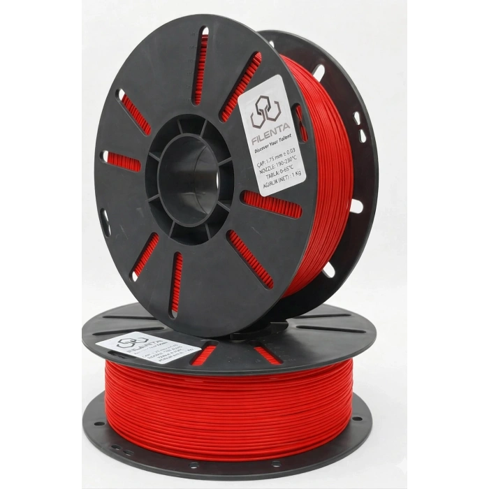 Filenta Bayrak Kırmızı Premium PLA Filament 1.75 mm – 1 kg