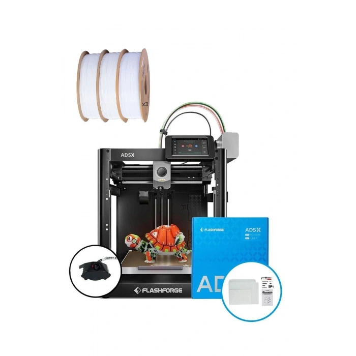 FLASHFORGE Adventurer 5X & Enclosed Kit Bundle (Kamera Hediyeli)