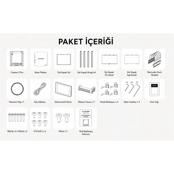 Flashforge Creator 5 Pro 3D Yazıcı