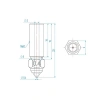 Creality K1/K1Max /CR-M4/Ender 3 V3 KE-SE Çelik Nozzle 0.4 mm 