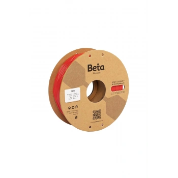 Beta TPU 95A Red Filament 1.75mm 800 Gr.