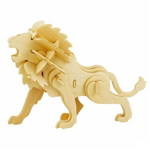 3D Ahşap Puzzle Aslan 34 parça JP225