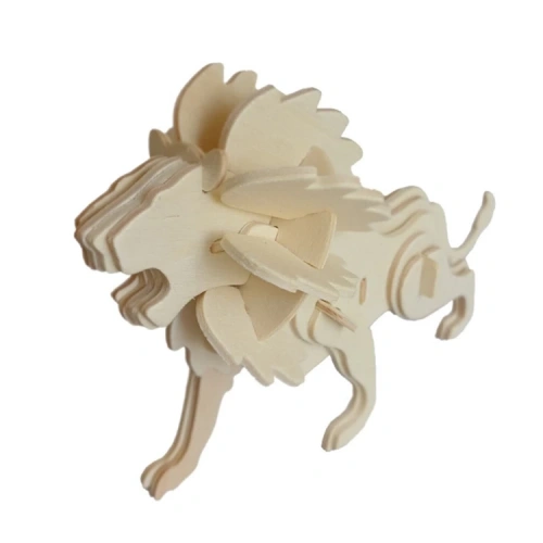3D Ahşap Puzzle Aslan JP225 34 parça