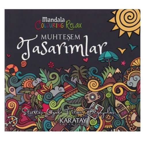 4e Boyama Kitabı Muhteşem Tasarımlar Mandala Karatay