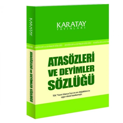 4e Sözlük Atasözleri Ve Deyimler 1.hamur Karton Kapak Karatay Yayınevi