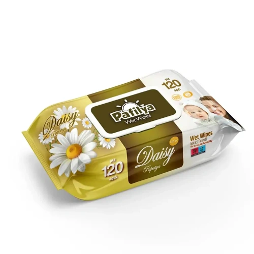 Pafilya Papatya Islak Mendil 120 Li Premium Quality(çiçekli) (alcohol Free- Paraben Free)