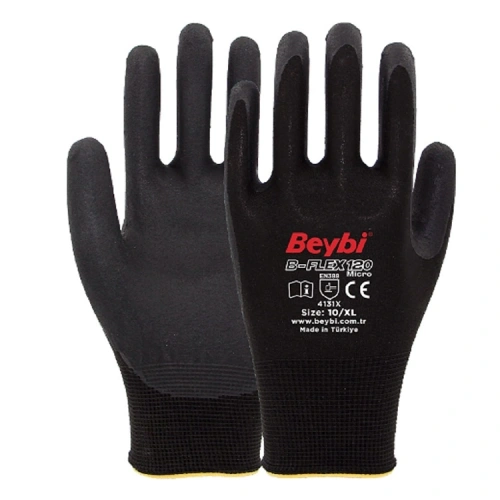 Beybi B-flex120 9beden 12li Micro Köpük Nitril Eldiven (4131x)