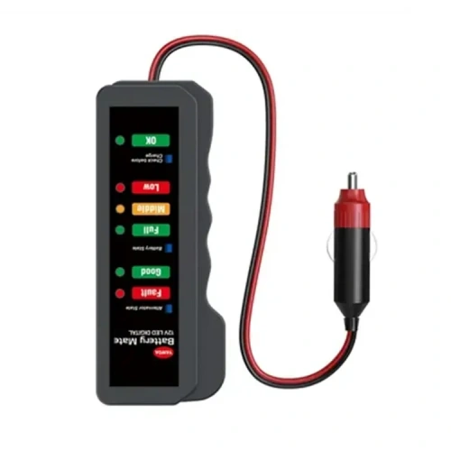 Sline M-007 Dijital Akü Test Cihazı 12v Led Gösterge İle Akü Durumu Ölçer