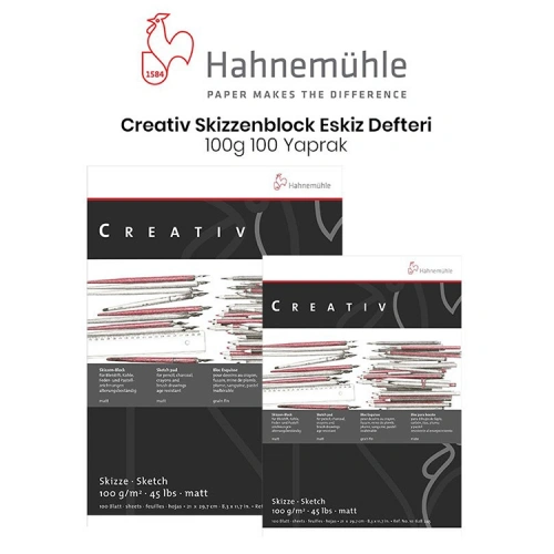 Hahnemühle Creativ Eskiz Blok - 100 Yaprak - 100Gr. - A4