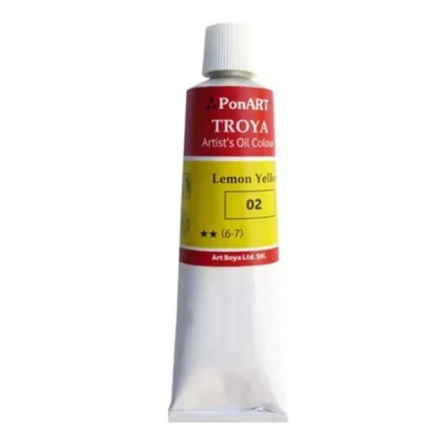 PonART Troya Yağlı Boya Limon Sarısı 170 ml