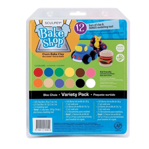 Sculpey Bake&Shop Variety Pack 10x28.5gr+2x57gr