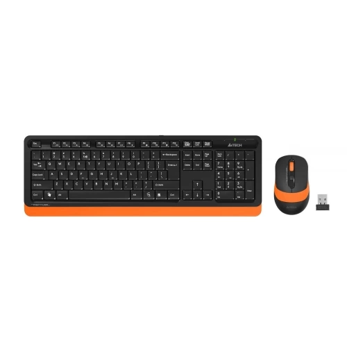 A4 TECH FG1010, Turuncu, FSTYLER, 2.4Ghz Kablosuz, Türkçe Q, Klavye Mouse Set