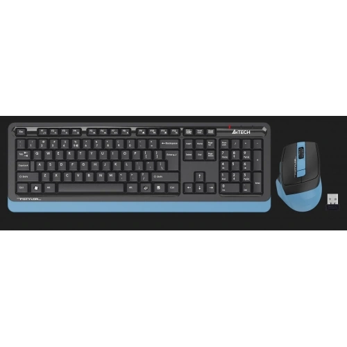 A4 TECH FG1035, Mavi, FSTYLER, 2.4Ghz Kablosuz, Türkçe Q, Klavye Mouse Set