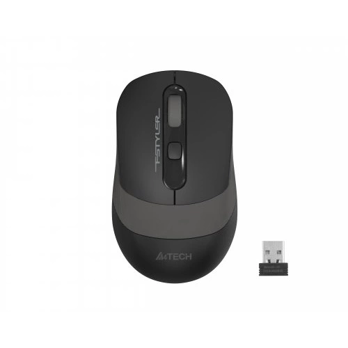 A4 TECH FG10S, Grey, SILENT, FSTYLER, 2,4Ghz Kablosuz, Optik Mouse, 10-15Metre, 4 Buton, Nano Alıcı