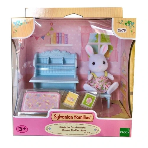 Adore Oyuncak Sylvanian Families Kar Tavşan Kız Ve Çalışma Masası Ese5679