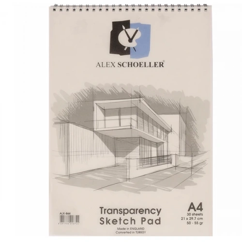 Alex Schoeller Aydınger Defter Eskiz Spiralli 30 YP A4 50/55 GR ALX-864