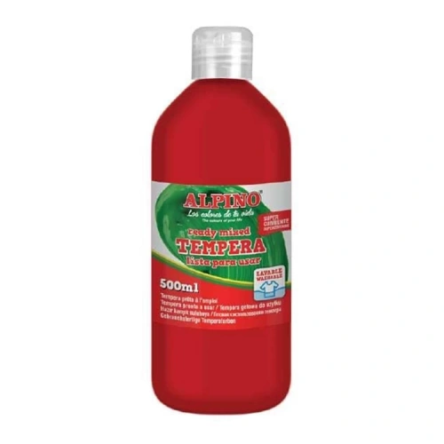 Alpino Sulu Boya Tempera Kırmızı 500 Ml Dm-0174