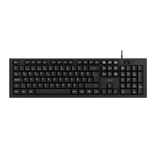 Aoc Kb130b-38 Usb Siyah Türkçe Kablolu Standart Klavye