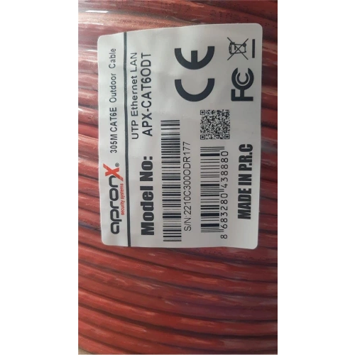 Apronx Cat6 23awg 305mt Outdoor 0,57mm Turuncu Utp Kablo