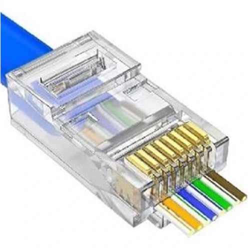 Apronx Cat6 Rj-45 Yeni Nesil Delikli 100 Paket Konnektör