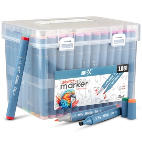 Art-x Sketch Marker Duo 108 Li Set 18052