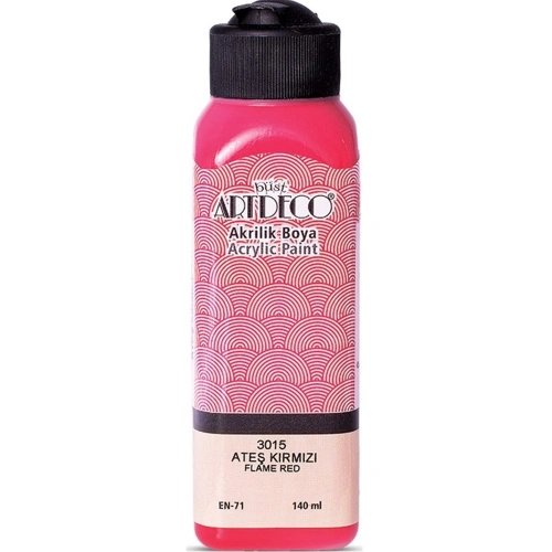 Artdeco Akrilik Boya 140 Ml Ateş Kırmızı 070r-3015