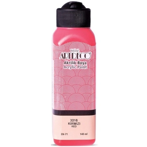 Artdeco Akrilik Boya 140 Ml Kırmızı Y-070r-3016