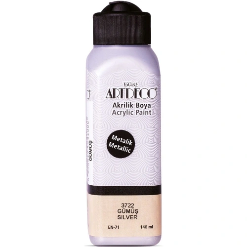 Artdeco Akrilik Boya 140 Ml Metalik Gümüş 071r-3722