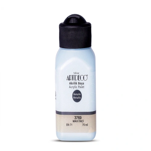 Artdeco Akrilik Boya Metalik 75 Ml Mavi İnci 3769