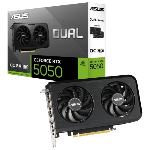 Asus Dual-rtx5050-o8g, 8gb, 128bit, Gddr6, 1xhdmı, 3xdp Gamıng Ekran Kartı