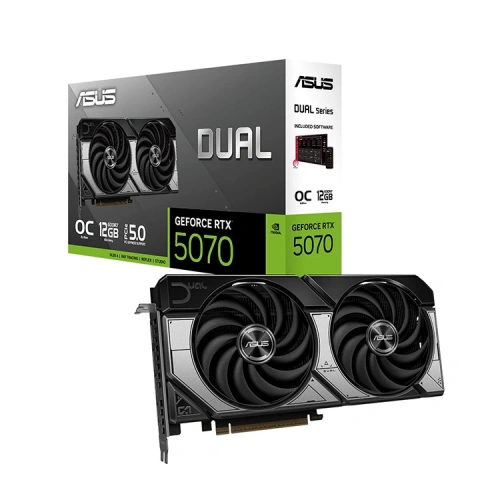 ASUS DUAL RTX5070-O12G, 12Gb, 192Bit, GDDR7, 1xHDMI, 3xDP GAMING Ekran Kartı