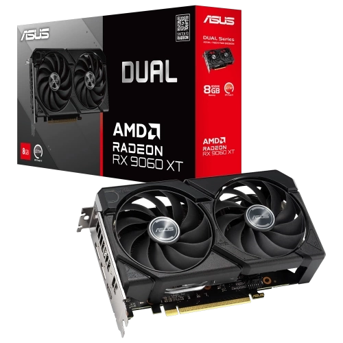 ASUS DUAL-RX9060XT-8G, 8Gb, 128Bit, GDDR6, 1xHDMI, 2xDP, GAMING Ekran Kartı
