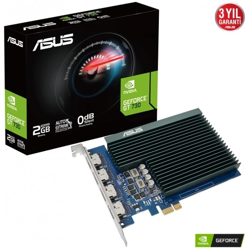 ASUS GT730-4H-SL-2GD5, 2Gb, GDDR5, 64Bit, 4xHDMI Ekran Kartı