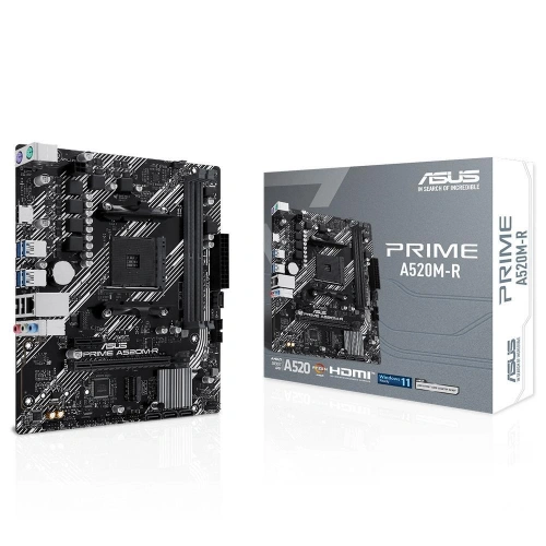 Asus Prıme A520m-r 5100mhz Oc Ddr4 Soket Am4 M.2 Hdmı Matx Anakart
