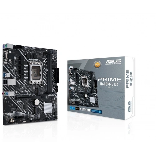 Asus Prime H610m-e D4-csm 3200mhz Ddr4 Soket 1700 M.2 Hdmı Dp Matx Anakart