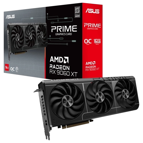 ASUS PRIME-RX9060XT-O16G, 16Gb, 128Bit, GDDR6, 1xHDMI, 2xDP, GAMING Ekran Kartı