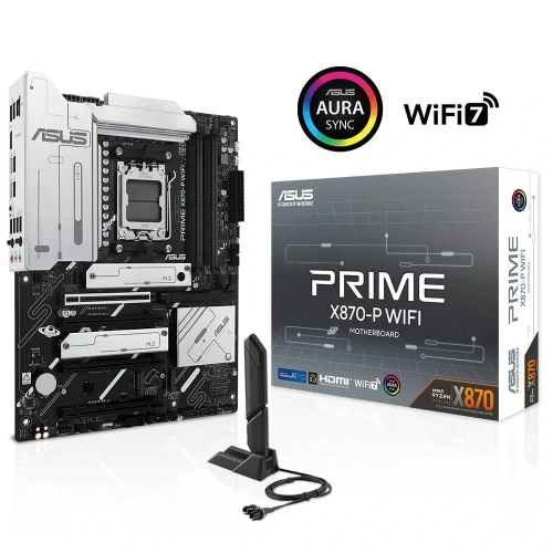 Asus Prıme X870-p Wıfı 8000mhz Oc Ddr5 Soket Am5 M.2 Hdmı Atx Anakart