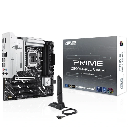 Asus Prime Z890m-plus Wıfı 7600mhz Oc Wi-fi 7 Ddr5 Soket 1851 M.2 Hdmı Dp Matx Anakart