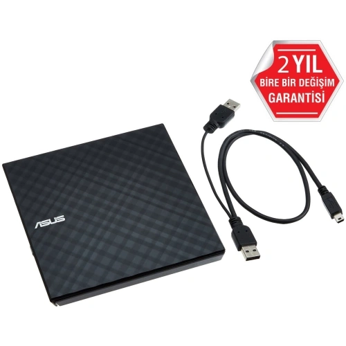 Asus Sdrw-08d2s-u Lite, Usb 2.0, External, Siyah, Slim, Optik Okuyucu/yazıcı