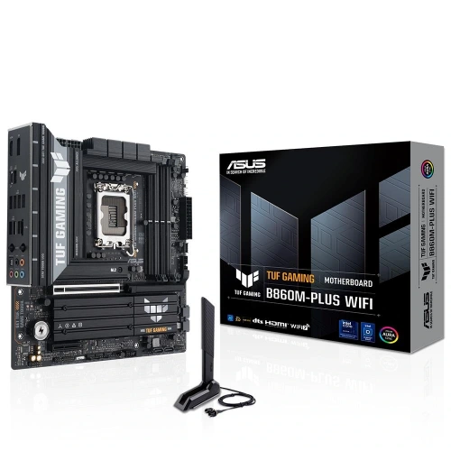 Asus Tuf Gaming B860m-plus Wıfı 8800mhz Oc Ddr5 Soket 1851 M.2 Usb4 Hdmı Dp Matx Anakart