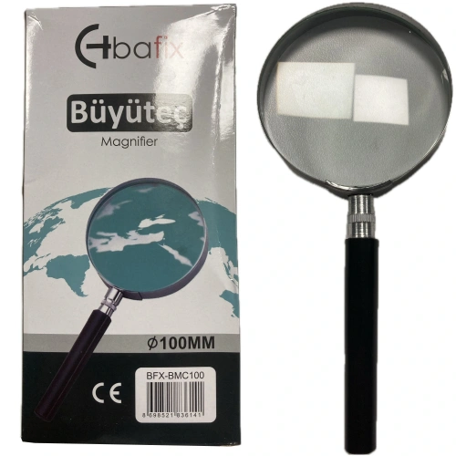 Bafix Büyüteç Cam Metal Çerçeveli 100 Mm Bfx-bmc100