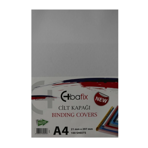 Bafix Cilt Kapağı Plastik Opak A4 160 MIC Şeffaf