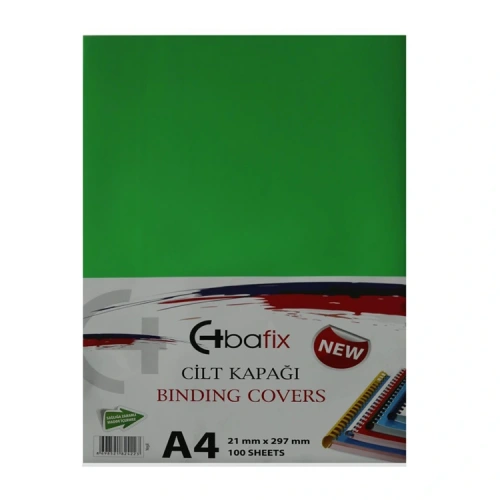 Bafix Cilt Kapağı Plastik Opak A4 160 Mıc Yeşil